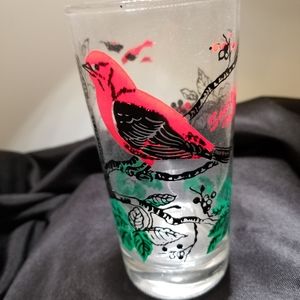 Scarlet Tanager Federal Glass Tumbler